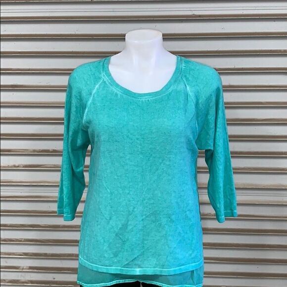 Angle Apparel green sweatshirt style top size sm - Picture 3 of 8